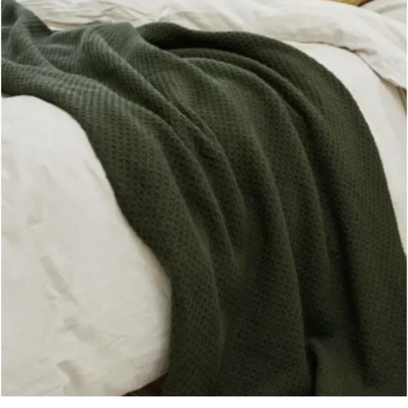 Arhaus Waffle Throw Blanket - Picture 5 of 6